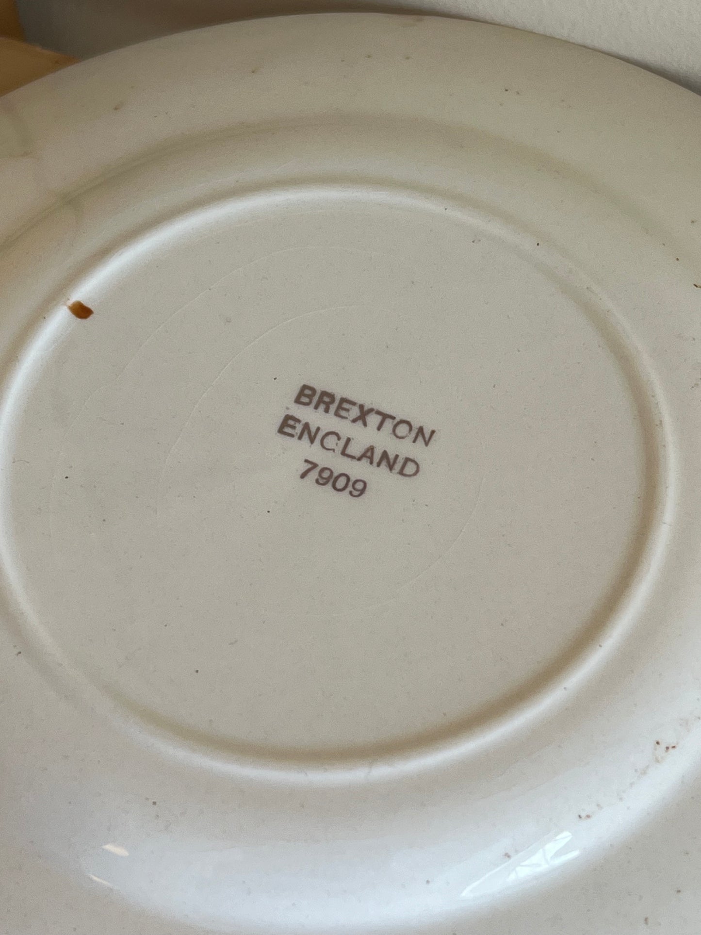 Set of 3 Vintage Brexton Yellow Floral Small Side Plates England 7909