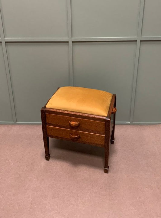 Victorian Piano Stool with Drawers