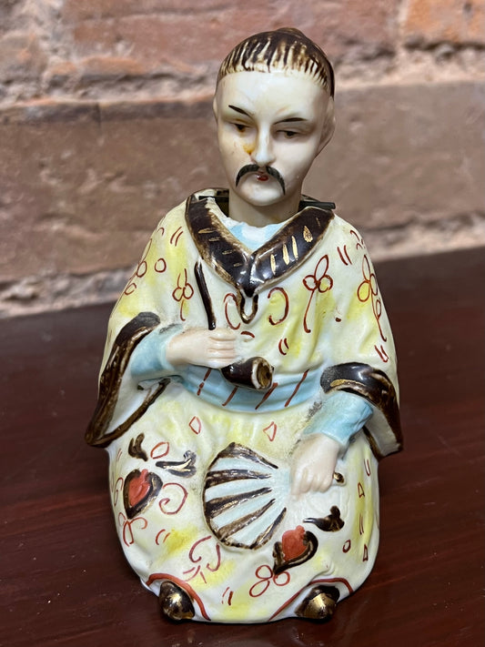 Antique Oriental Nodding Man Figure Nodders