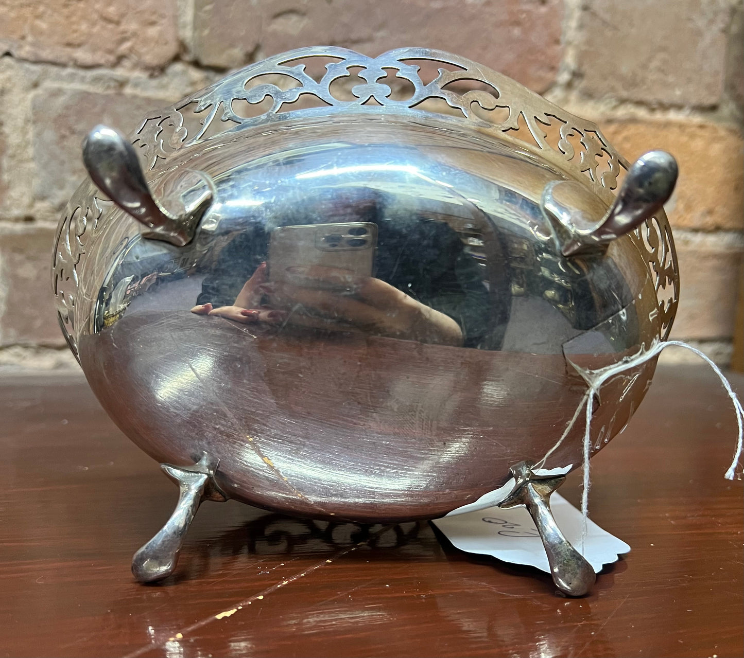 Small Silver Oval Bowl / Dish / Bonbon Dish