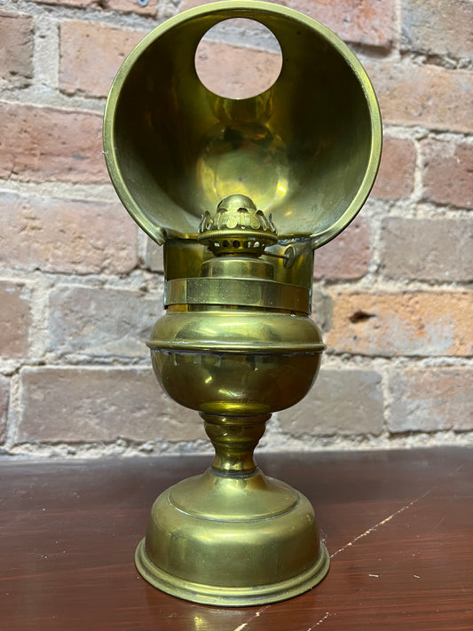 Antique Large Brass Oil Lamp