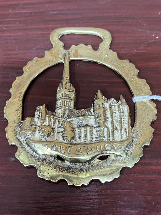 Vintage Horse Brass, Buckle, Collectable, Church, Salisbury