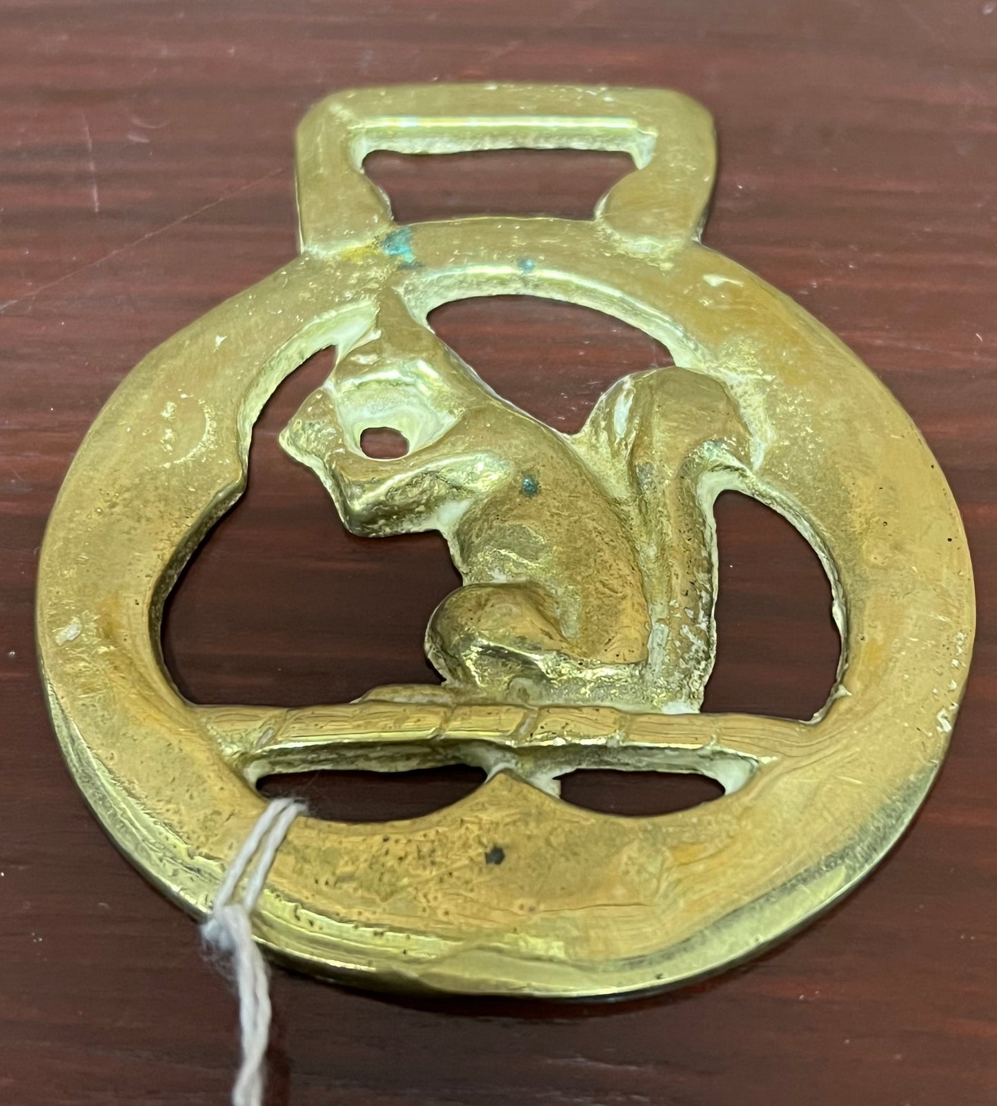 Vintage Horse Brass, Buckle, Collectable, Squirrel