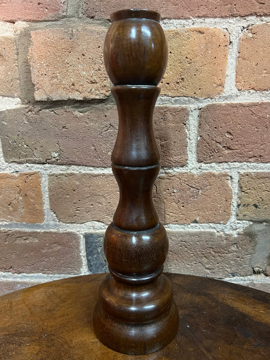 Antique Wooden Candlestick