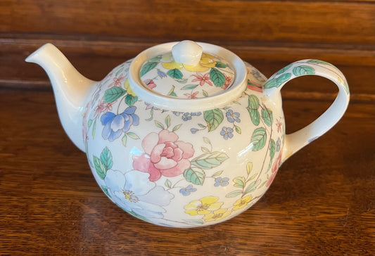 Vintage Fine Bone China St George Floral Teapot