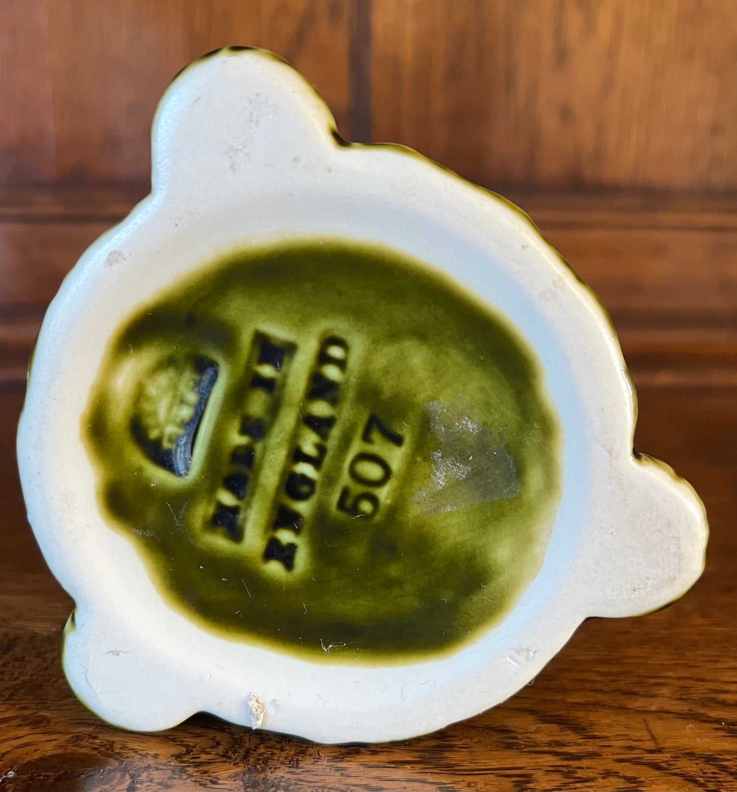 Unusual Vintage Green Tree Vase - Made in England 507