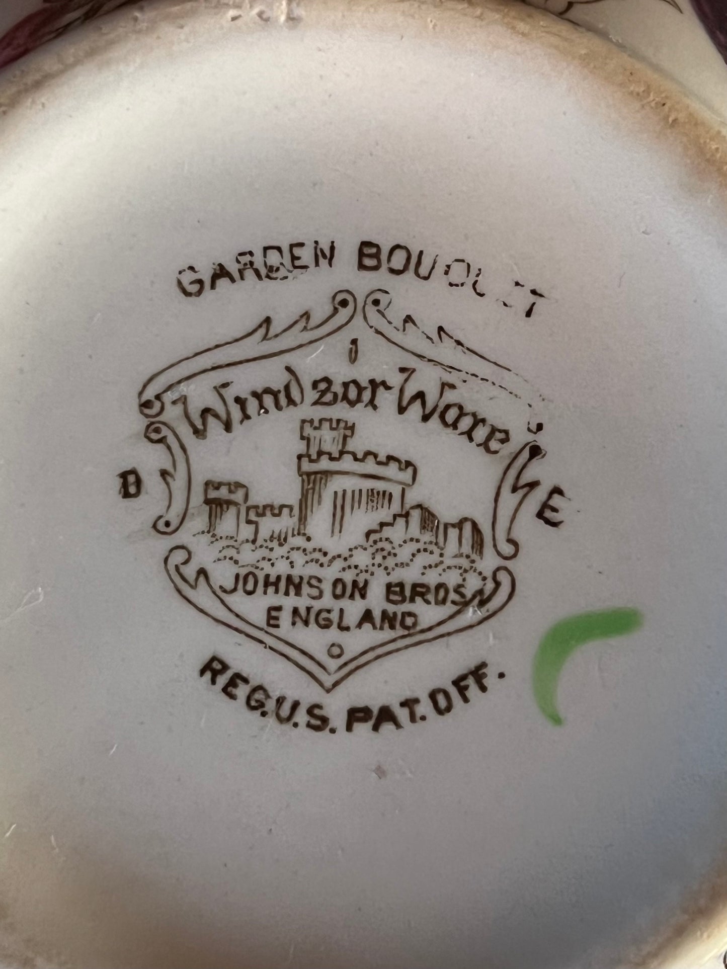 Vintage Johnson Brothers Windsor Ware Garden Bouquet Floral Jug