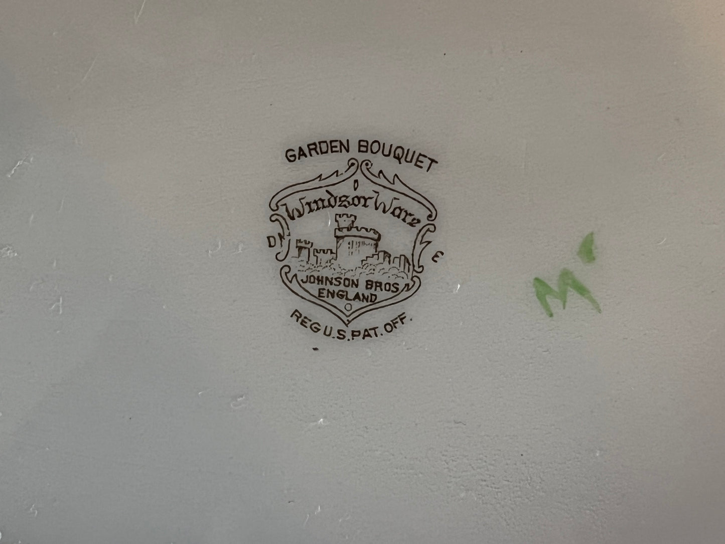 Vintage Johnson Brothers Windsor Ware Garden Bouquet Oval Dinner Platter Plate