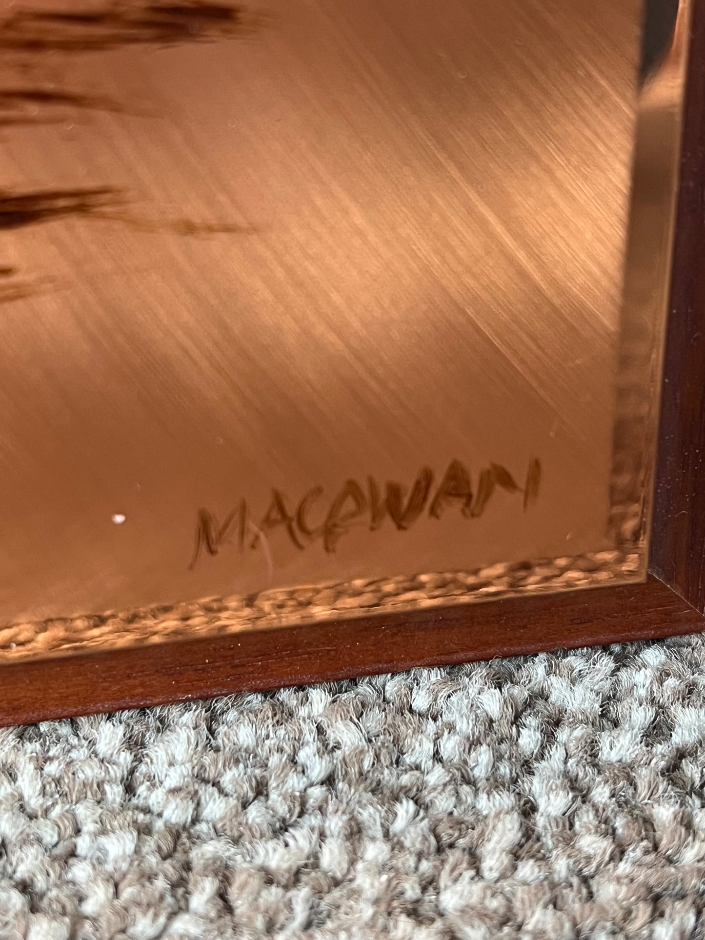 Pure Copper African Zebra Wall Art Plaque 3D Hand Made in Ireland Macawan