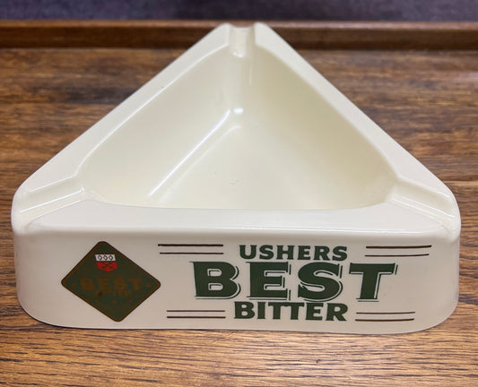 Vintage Usher's Best Bitter Plastic Ashtray