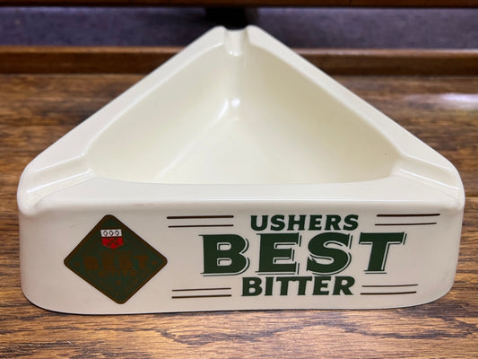 Vintage Usher's Best Bitter Plastic Ashtray