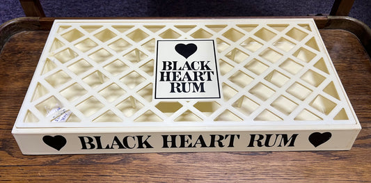 Vintage Black Heart Rum Bar Drip Tray