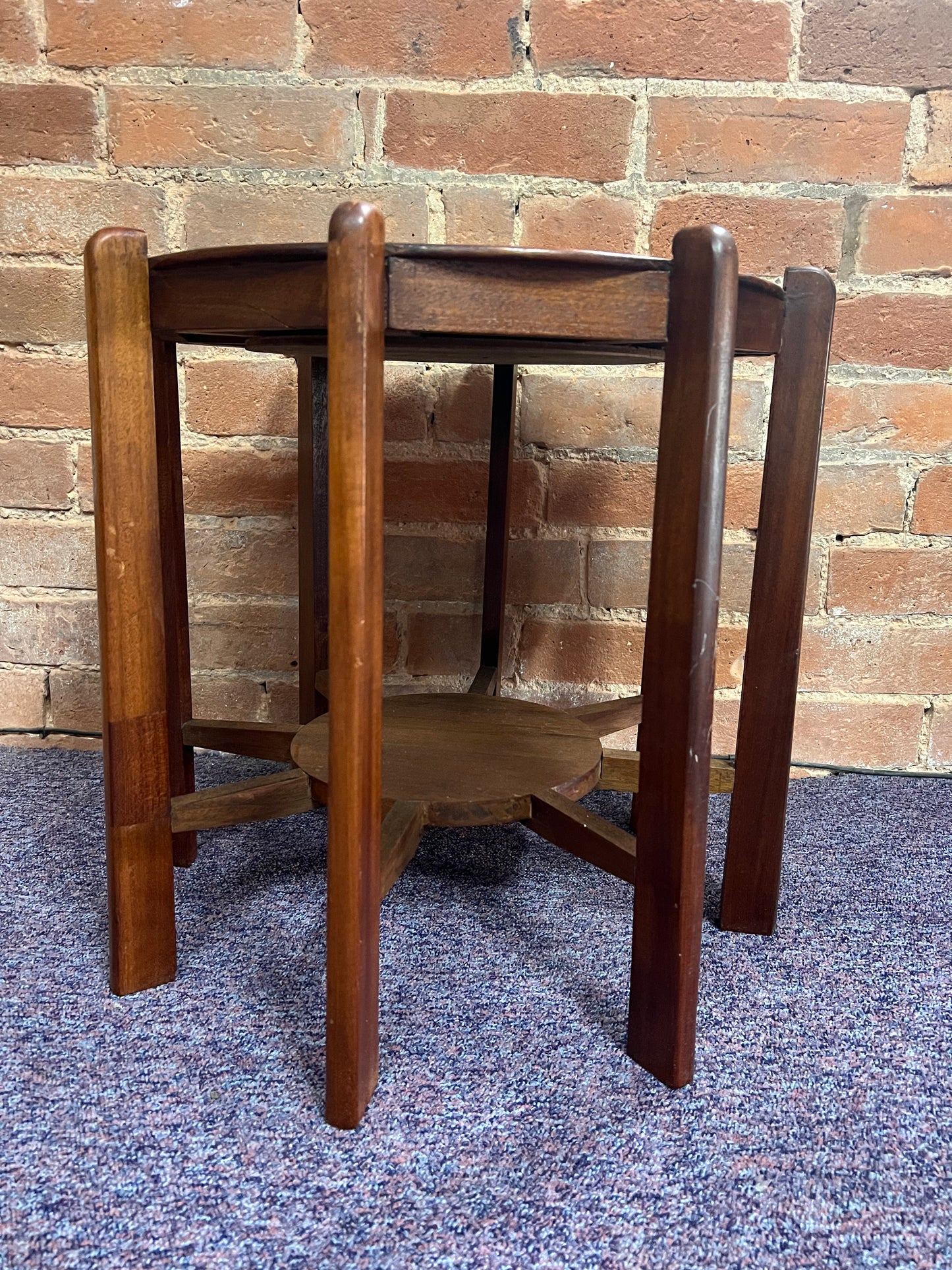 Retro Small Plant Stand / Card Table