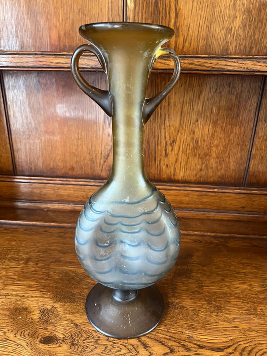 Unusual Antique Handblown Glass Vase