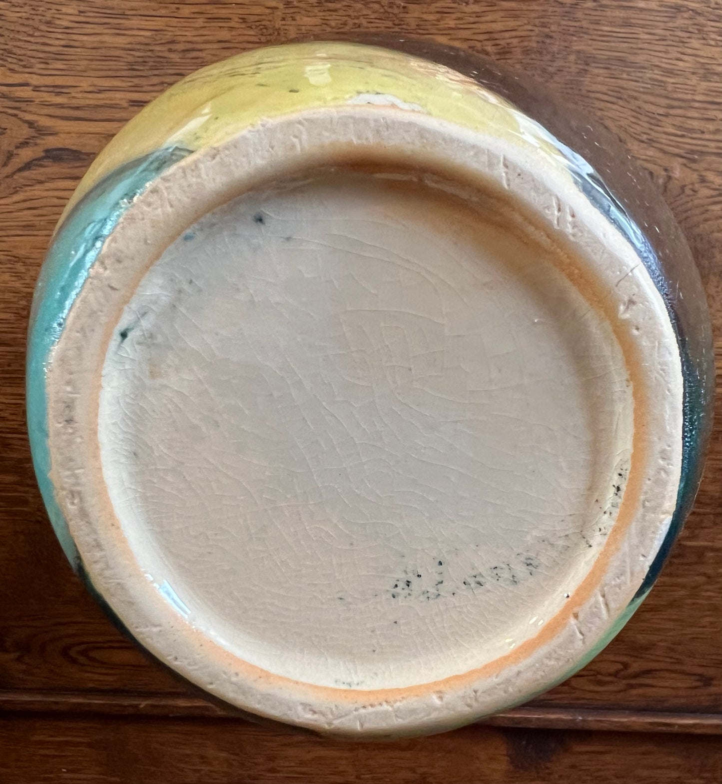 Unusual Vintage Multicoloured Pattern Vase