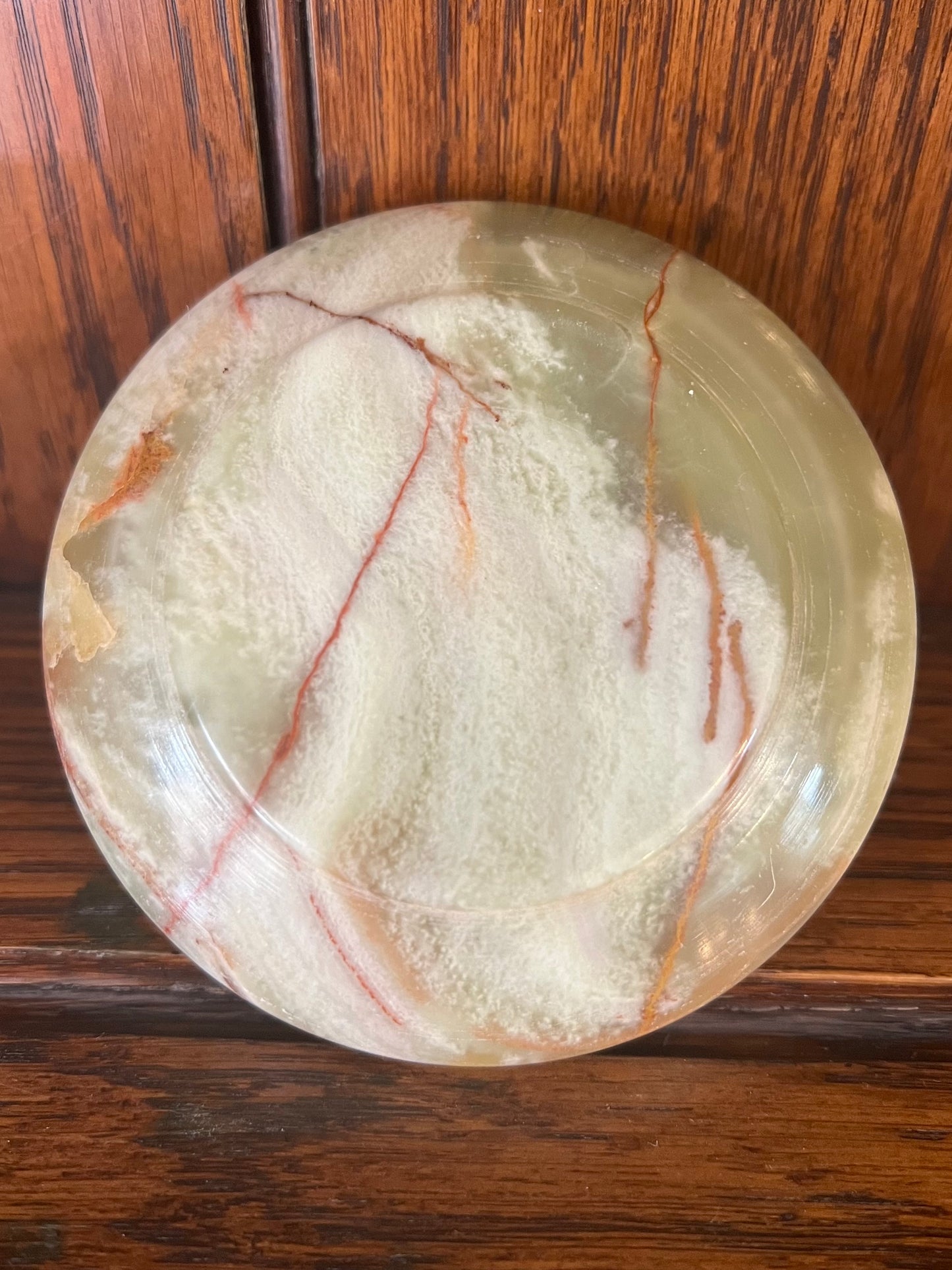 Vintage Onyx Ashtray / Trinket Dish