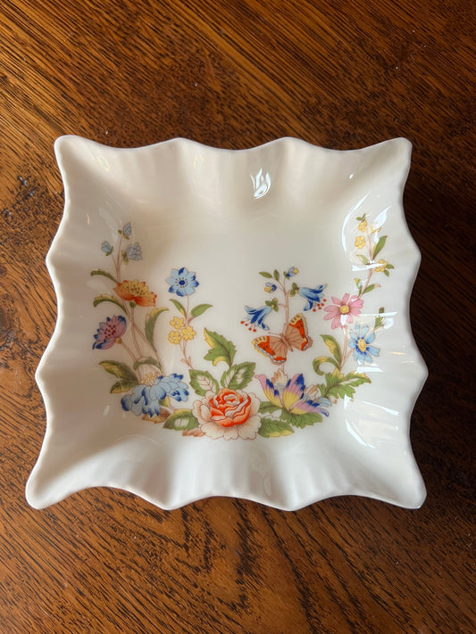 Aynsley Vintage 1960's Square Pembroke Trinket Dish