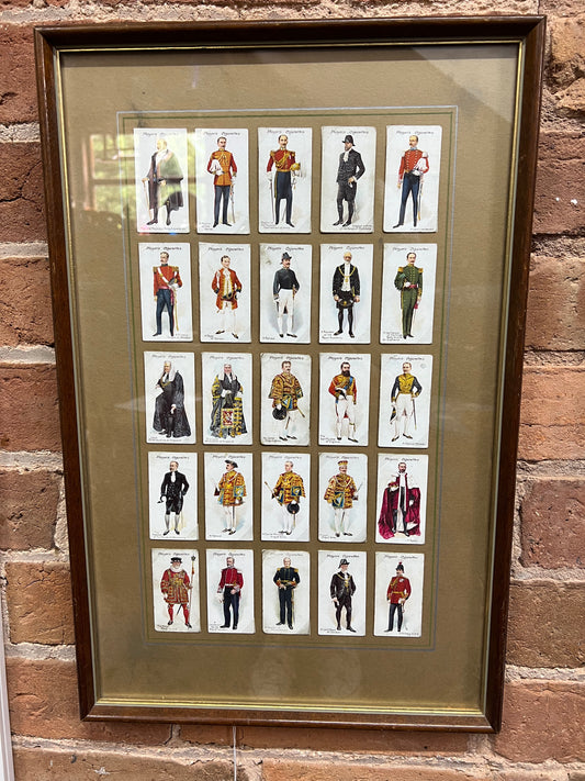 John Players Cigarette Cards Ceremonial and Court Dress 1-25 Framed Picture