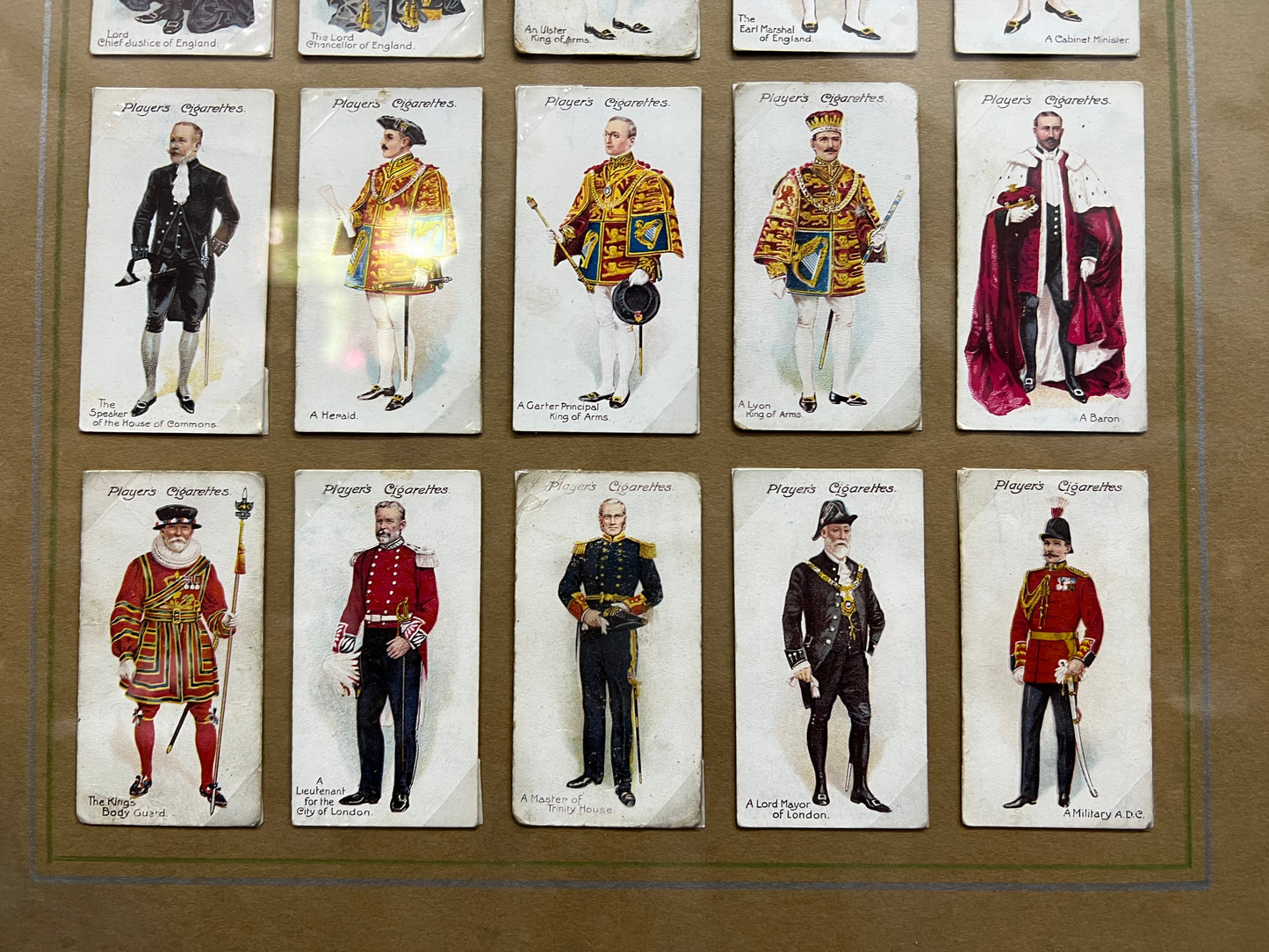 John Players Cigarette Cards Ceremonial and Court Dress 1-25 Framed Picture