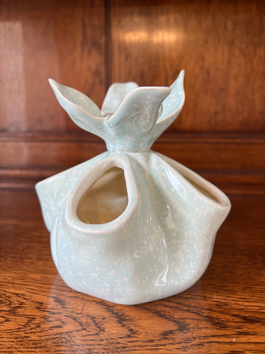 Small Floral Light Green Flower Lily Bud Vase