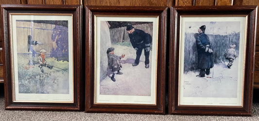 Framed Prints by Lawson Wood - A Great Game, Bribery, The Arm of the Law