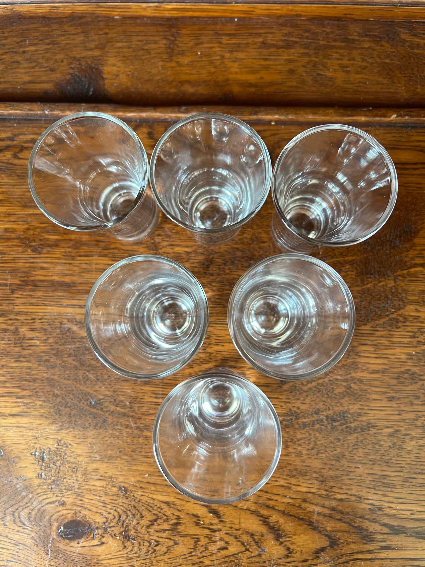 Set of 6 Clear Shot Glasses