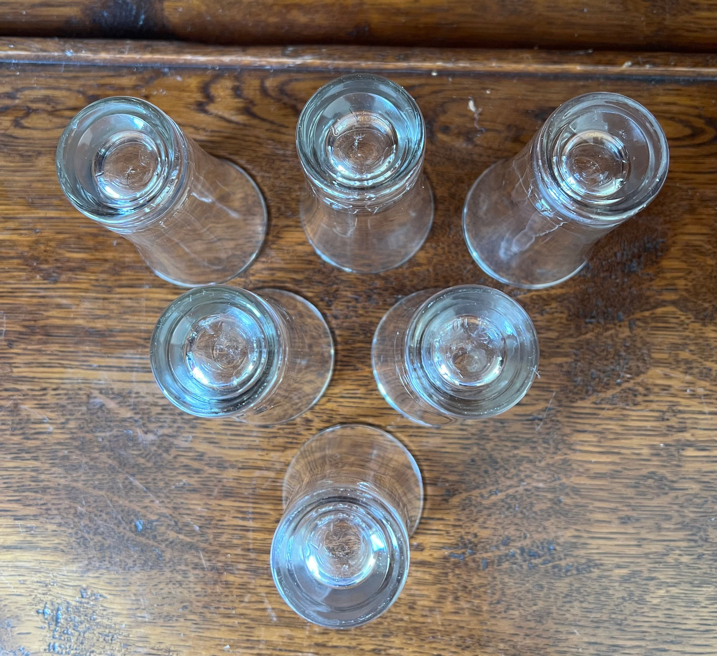 Set of 6 Clear Shot Glasses