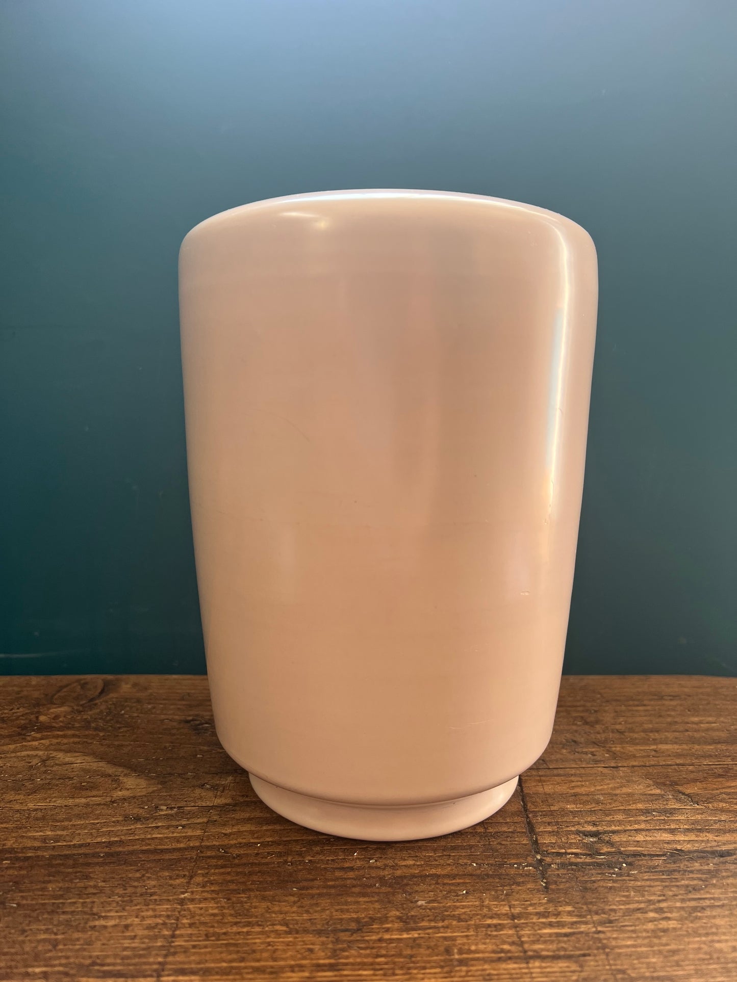 Vintage Poole Pottery Handmade Large Beige Vase C54