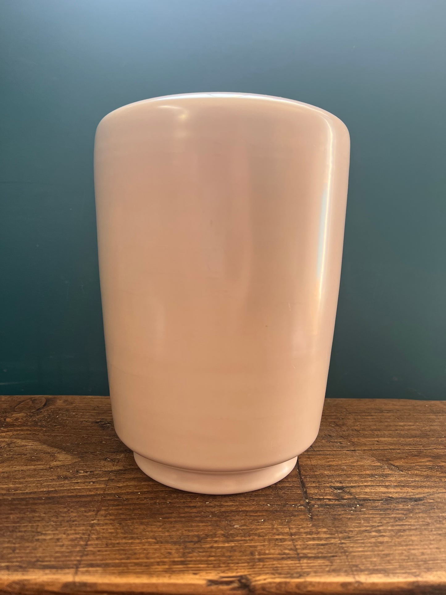 Vintage Poole Pottery Handmade Large Beige Vase C54