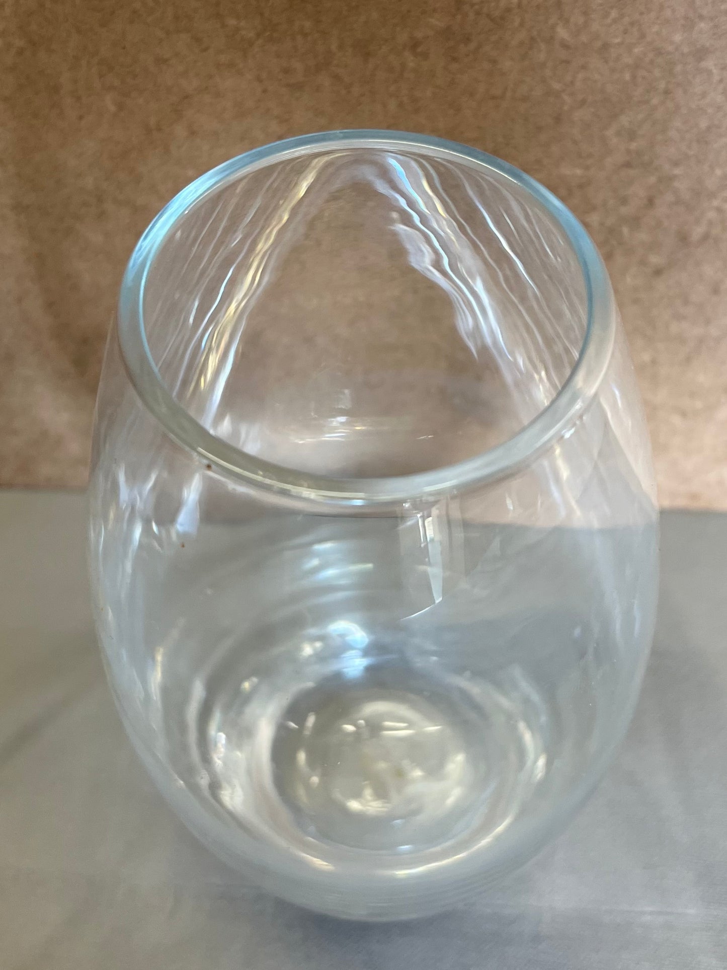 Plain Clear Glass Vase Flowers Home Decor Decorative Accent