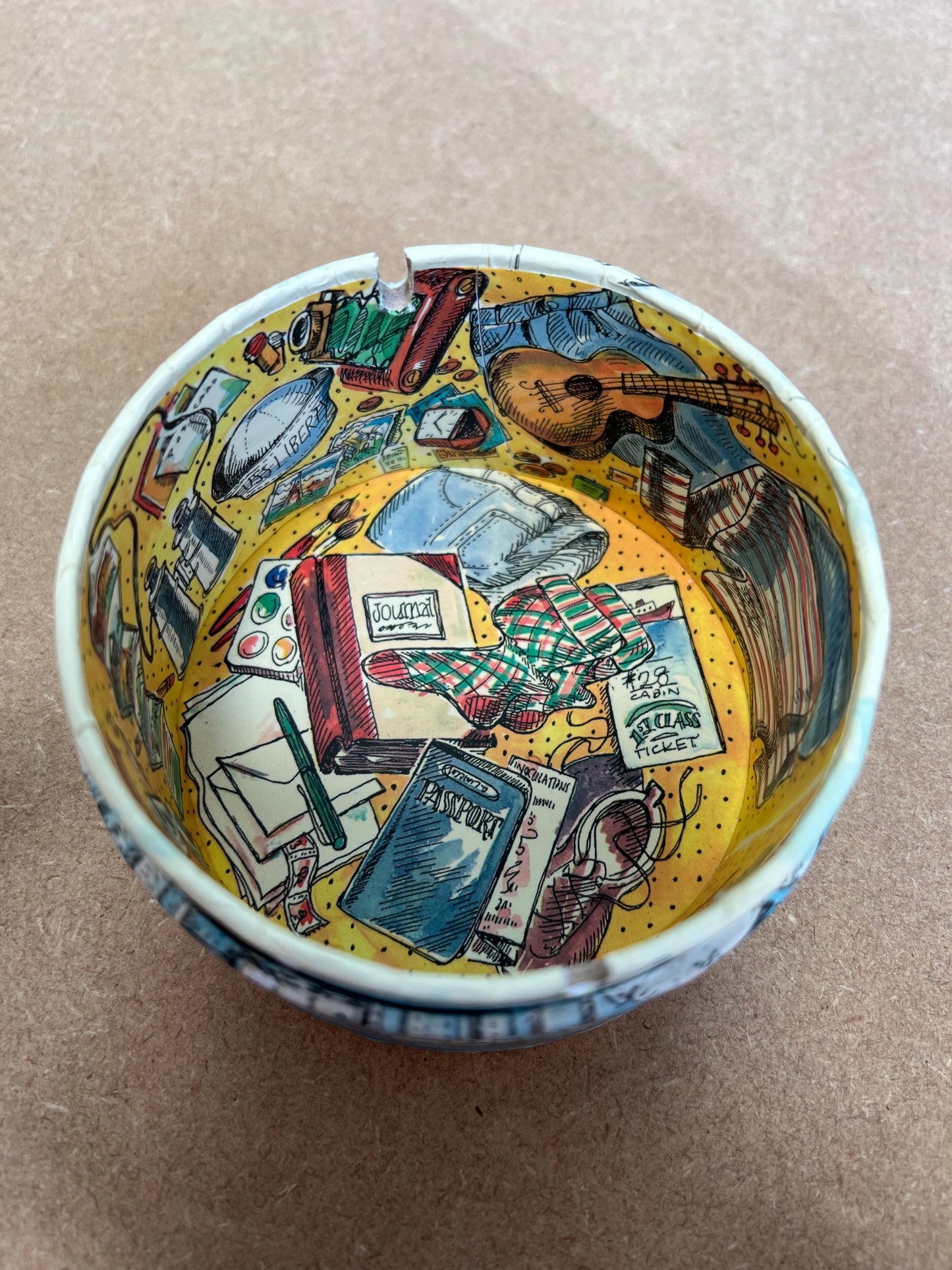 Vintage Traveler's World Globe in a Box Collectible Gift Present