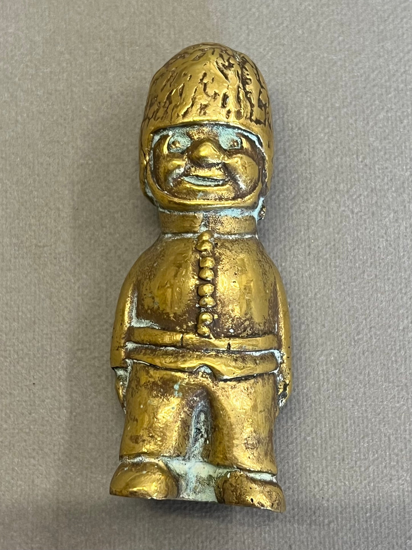 Small Brass Soldier / Queen's Guard Figure