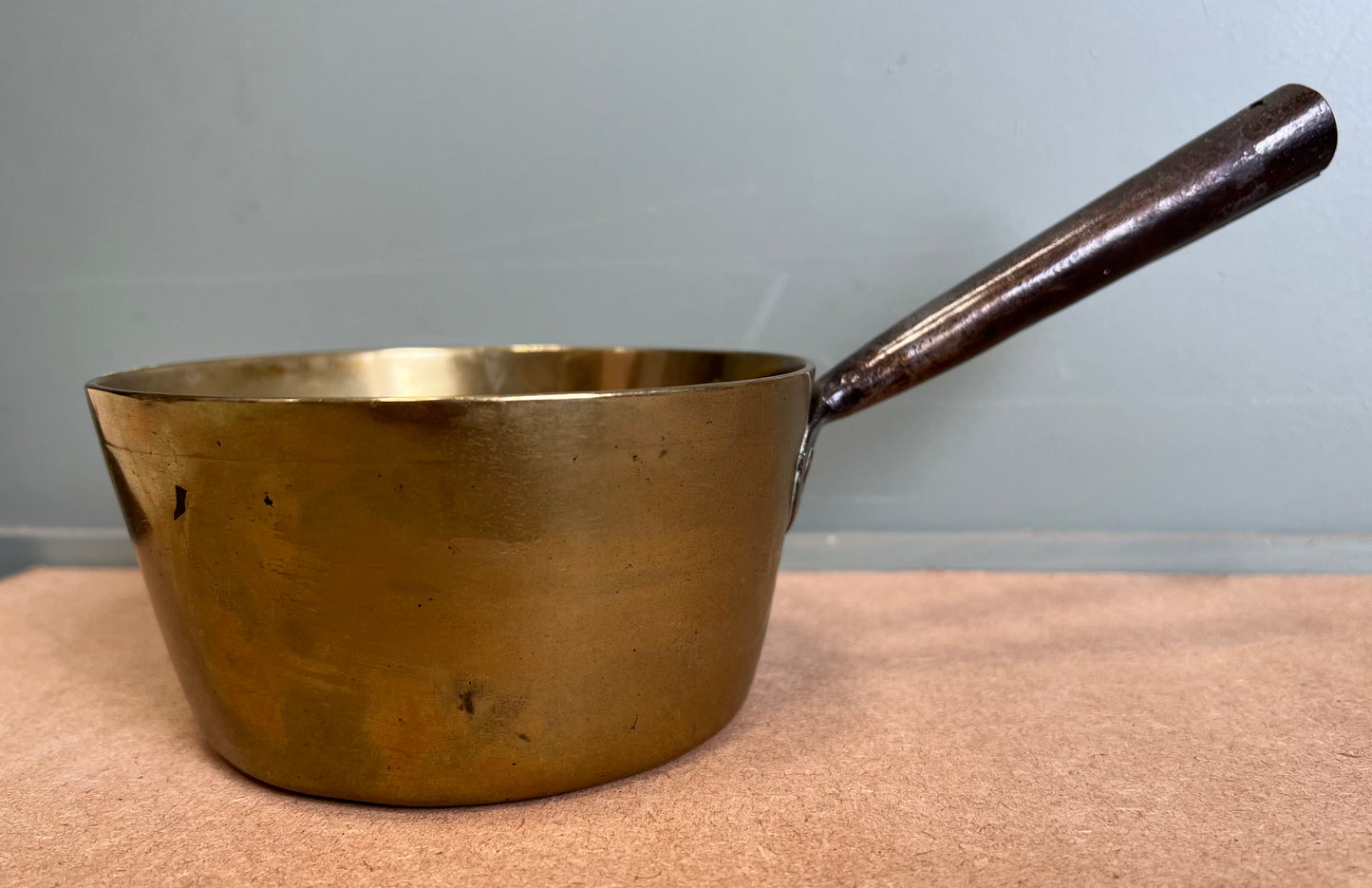 Small Antique Brass Cooking Pan