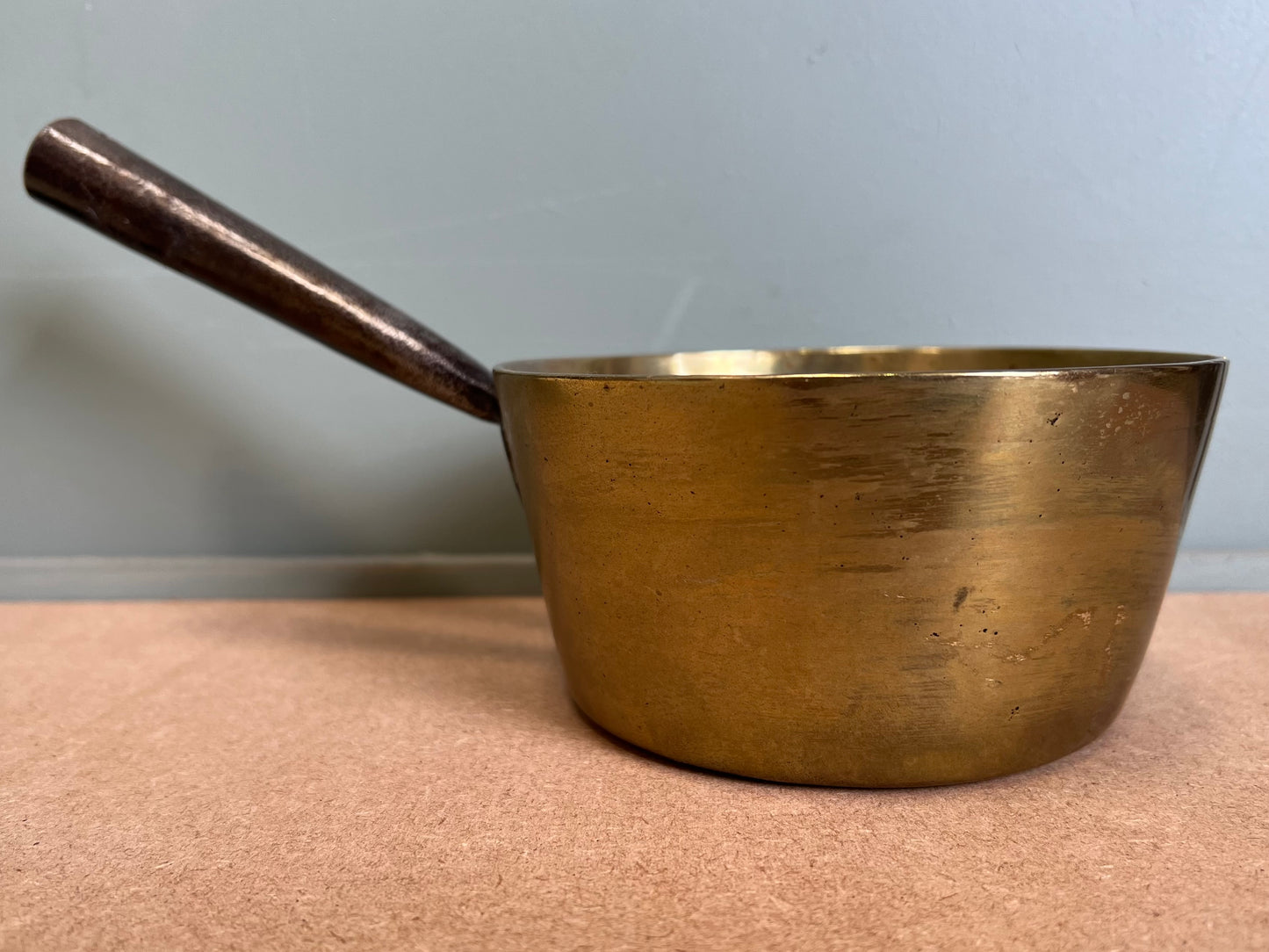 Small Antique Brass Cooking Pan