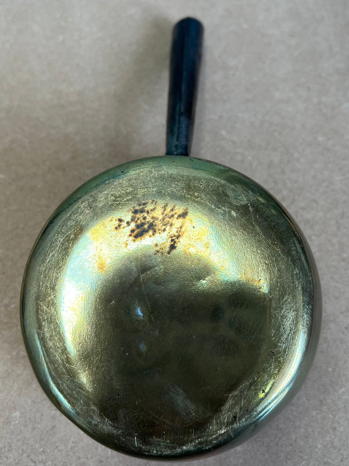 Small Antique Brass Cooking Pan