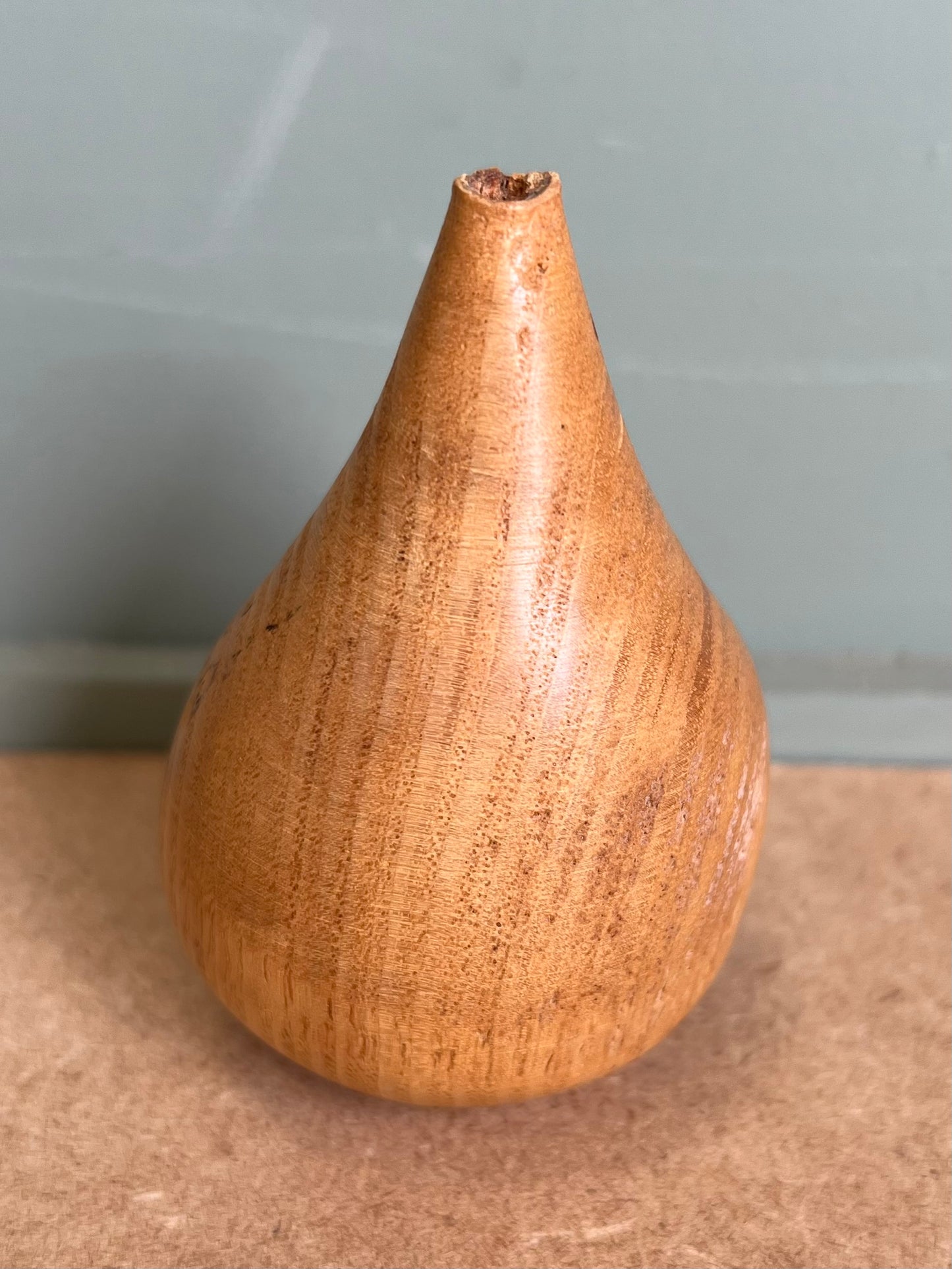 Small Wooden Treen Pear Ornament