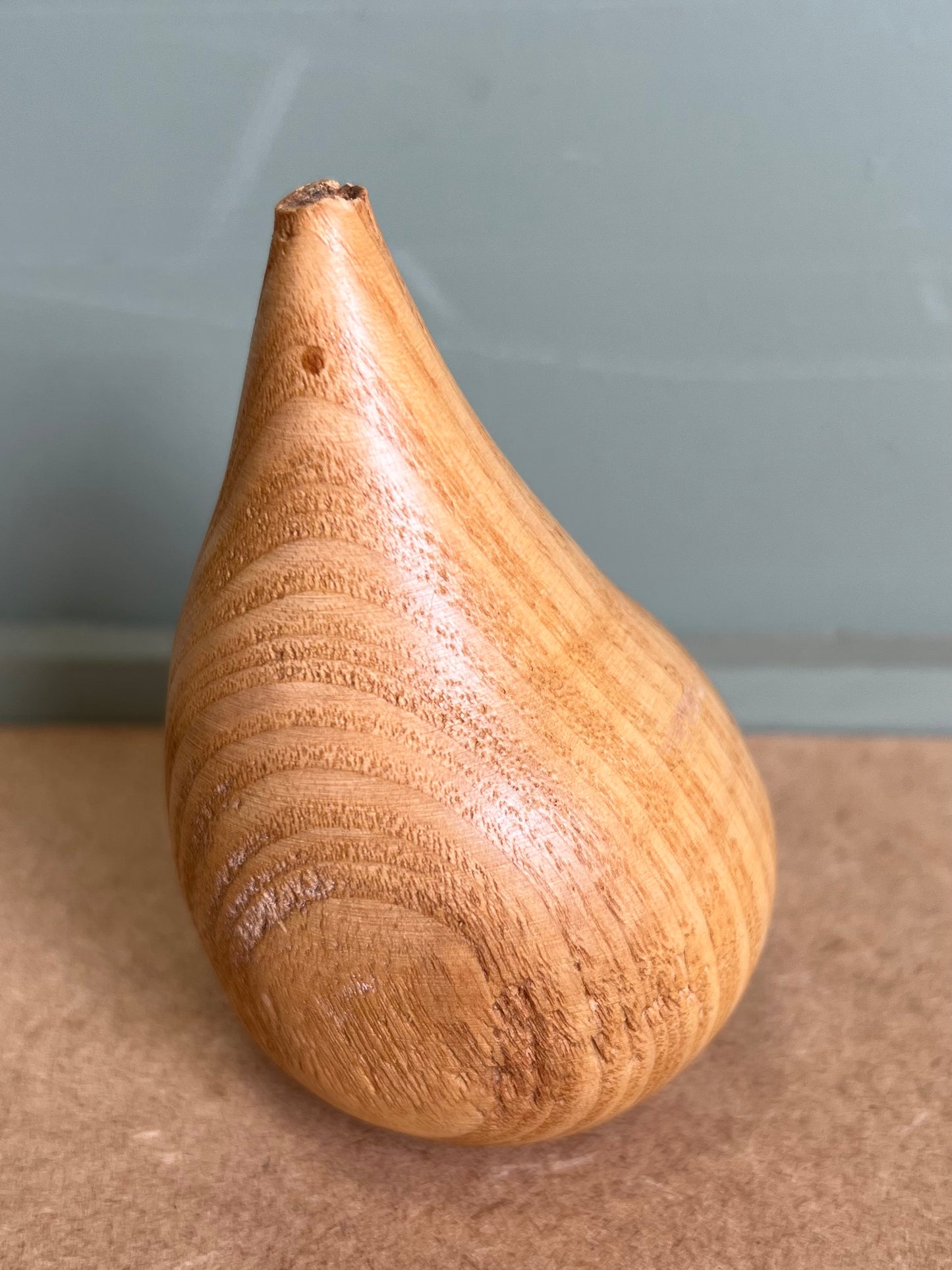 Small Wooden Treen Pear Ornament