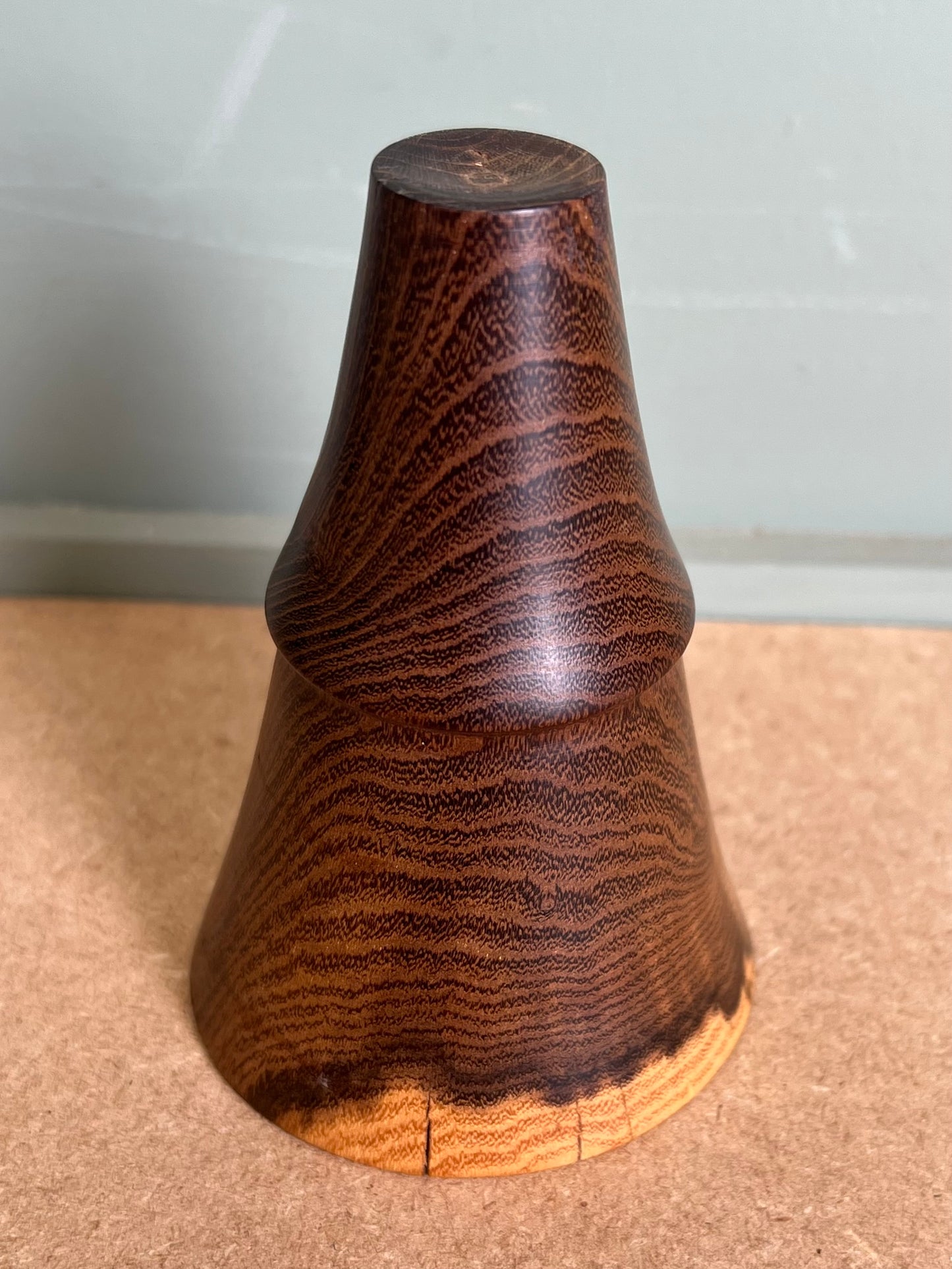 Vintage Early Walnut Treen Wooden Cone