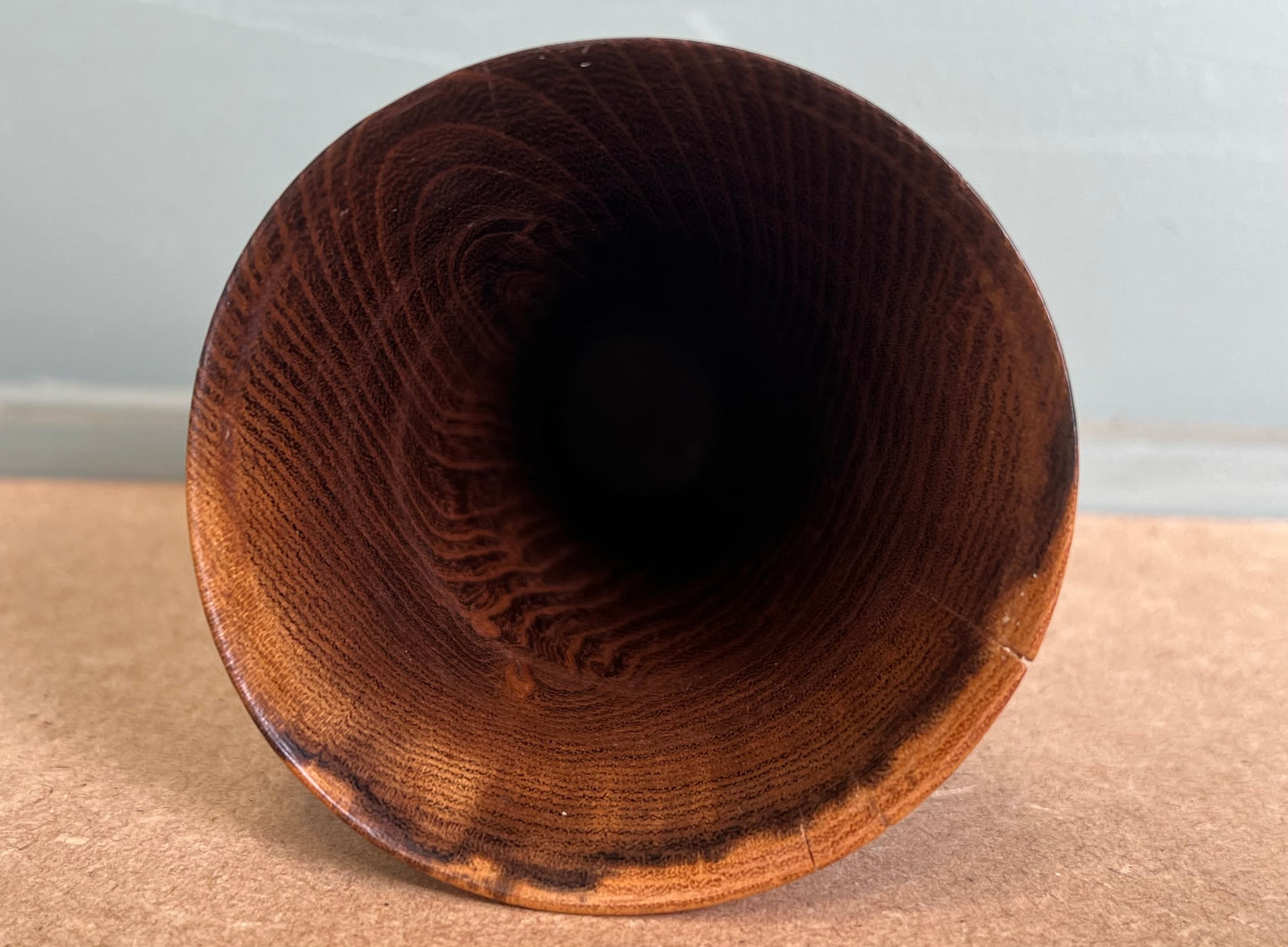 Vintage Early Walnut Treen Wooden Cone