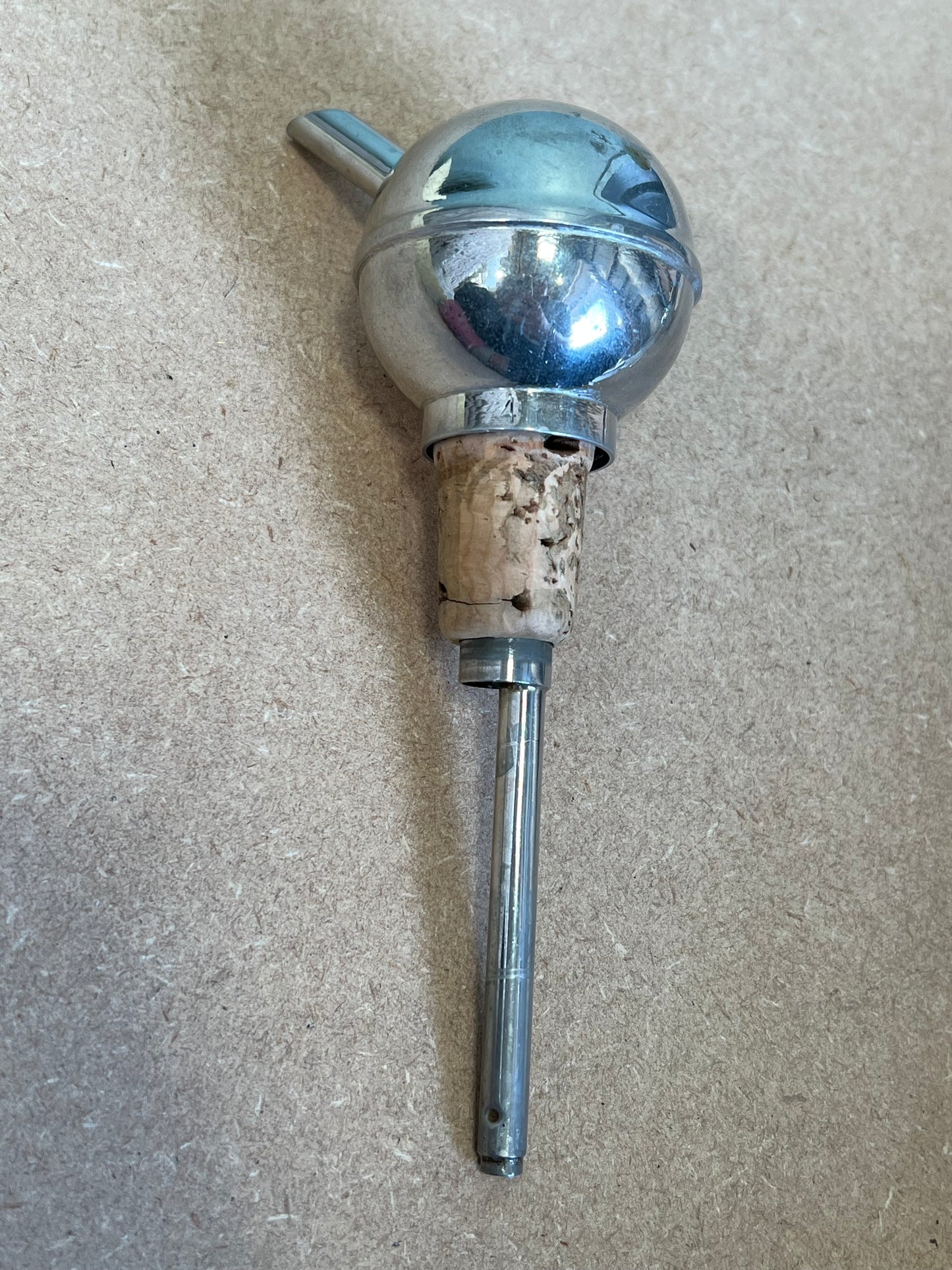 Vintage Drinks Bottle Pourer Silver Plated - Marked England 4 - Mid Century