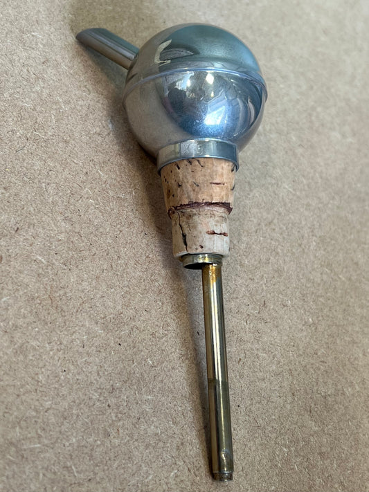 Vintage Drinks Bottle Pourer Silver Plated - Marked England 5 - Mid Century