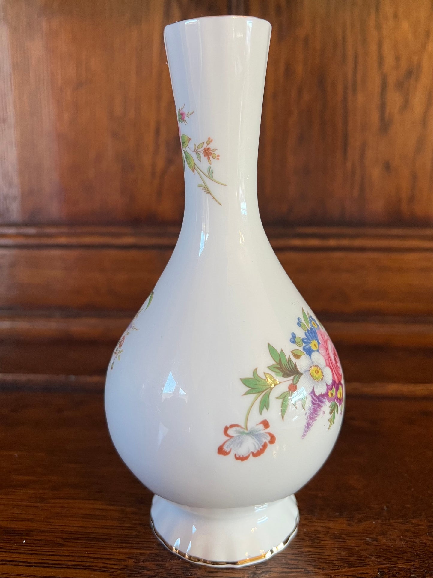 Vintage Aynsley Howard Sprays Fine Bone China Bud Vase, Floral, Flowers