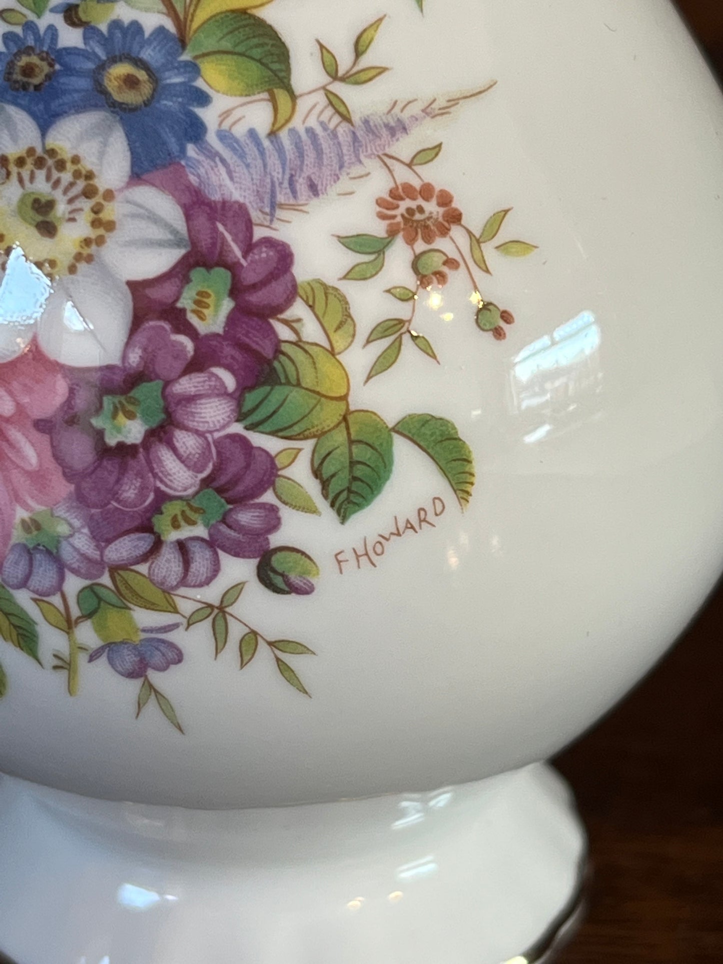 Vintage Aynsley Howard Sprays Fine Bone China Bud Vase, Floral, Flowers