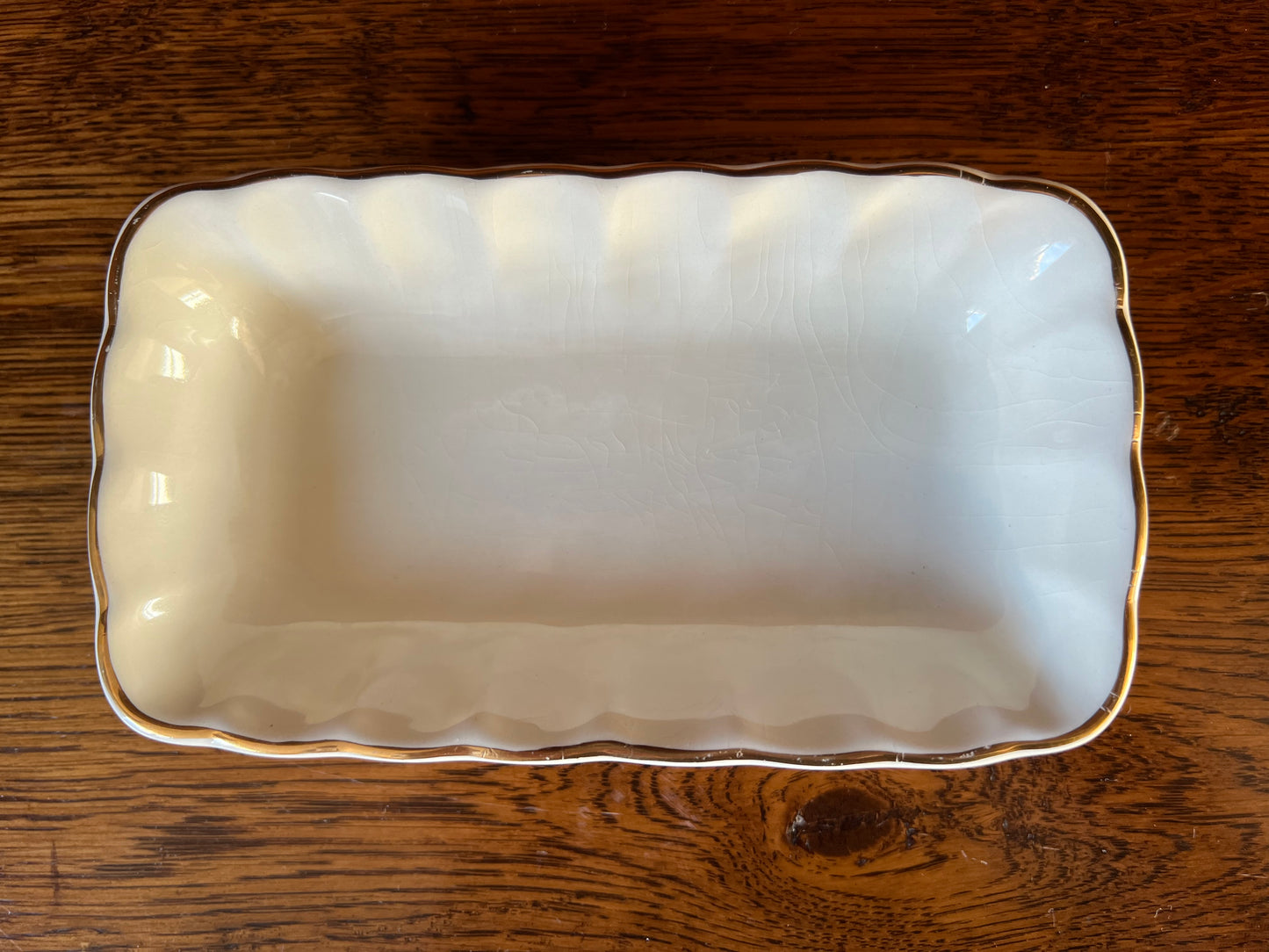 Wade Vintage Soap Trinket Dish White